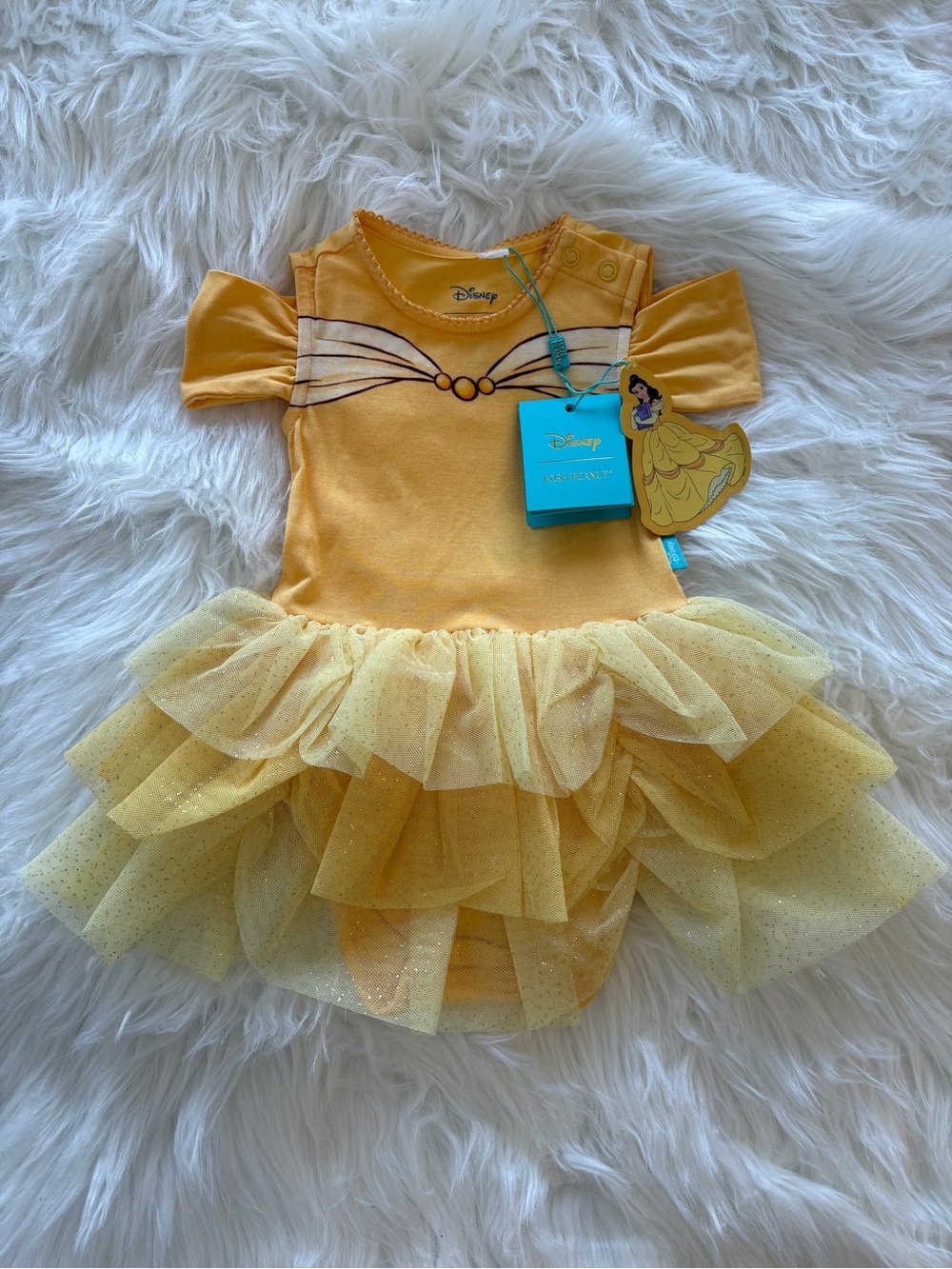 Posh Peanut bamboo tulle One-Piece Bodysuit